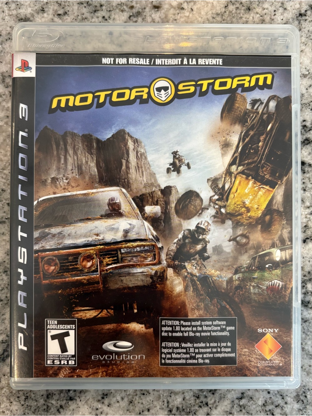 MotorStorm PS3 (Sony PlayStation 3) CIB Compelte W/ Manual TESTED and Works